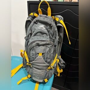High Sierra Charcoal and Mustard Backpack